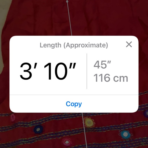 Red, long women’s full body colorful dress - Picture 4 of 4